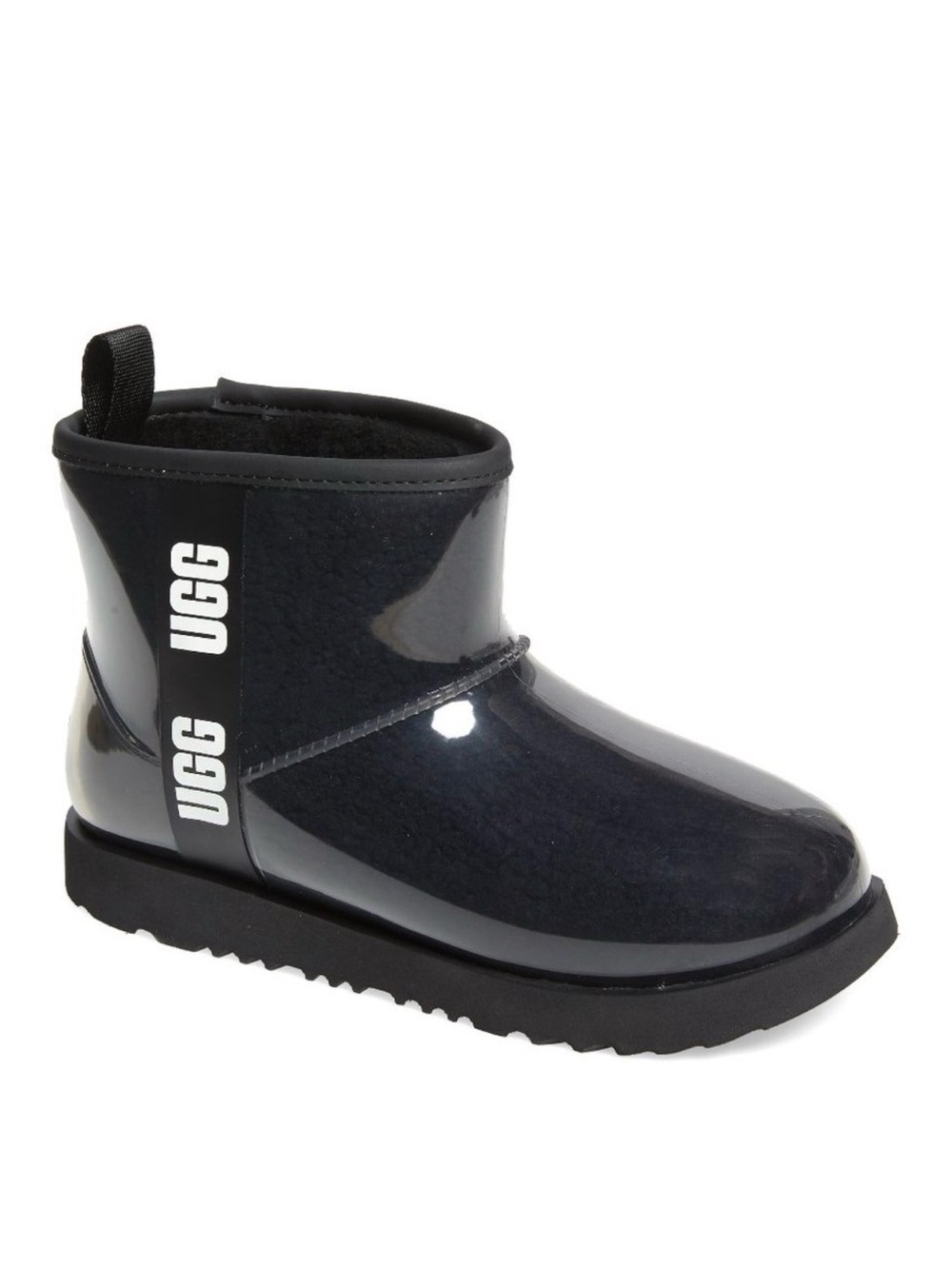 UGG Classic Clear Short Boots Black Size 7